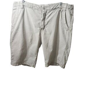 Buffalo David Bitton Mens Beige Cargo Shorts Size 38 Cotton Casual Wear With Poc